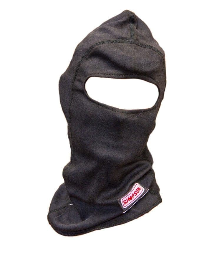 Carbon X Head Sock Single Eyeport Black Junior Dragster/Karting
